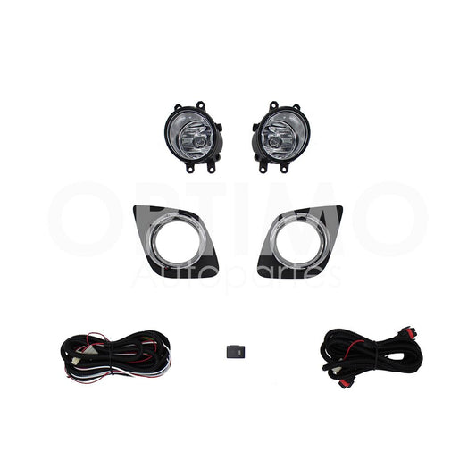 TOYOTA RAV-4 2009 2010 2011 2012 KIT FARO AUX C/CABLES C/REJILLAS ARILLO CROMO C/FOCOS