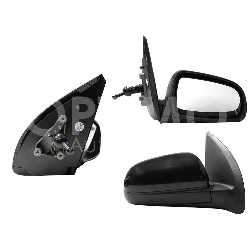 CHEVROLET AVEO 2007 2008 2009 2010 2011 2012 2013 2014 2015 2016 2017 ESPEJO DER MANUAL NEGRO P/PINTAR C/CONTROL (BASE INT METALICA) (PT G3 06-09)