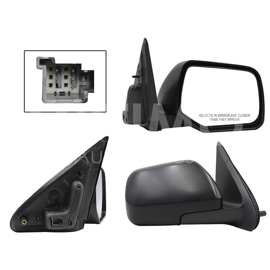 FORD ESCAPE 2008 2009 2010 2011 2012 ESPEJO DER ELECT NEGRO P/PINTAR C/DESEMPAÑANTE (5PINES)