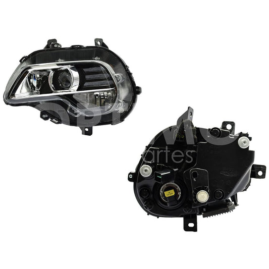 Faro Izquierdo Compatible con GROOVE 2022 2023 2024 F/CROMADO C/LED C/LUPA (VERSION PREMIER)