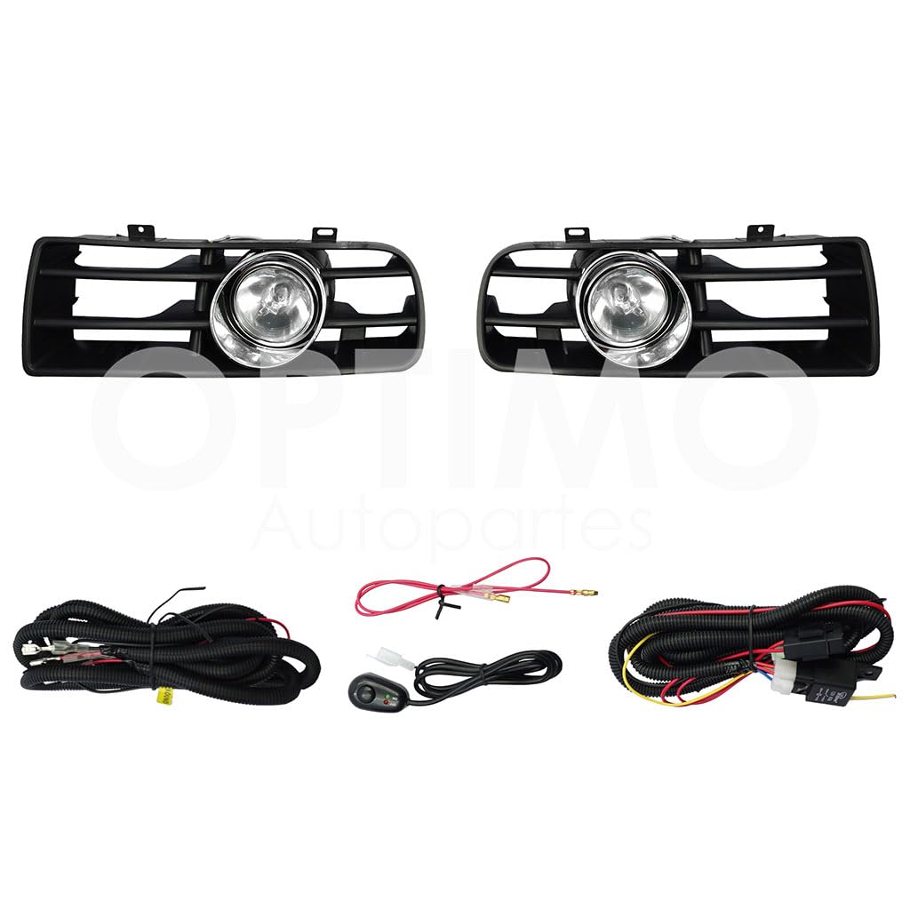 VOLKSWAGEN GOLF A4 1999 2000 2001 2002 2003 2004 2005 2006 2007 KIT FARO AUX C/CABLES C/REJILLAS NEGRAS C/FOCOS
