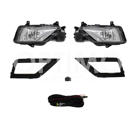 VOLKSWAGEN GOL 2019 2020 2021 KIT FARO AUX C/CABLES C/REJILLAS NEGRAS C/FOCOS (SAVEIRO 17-23)