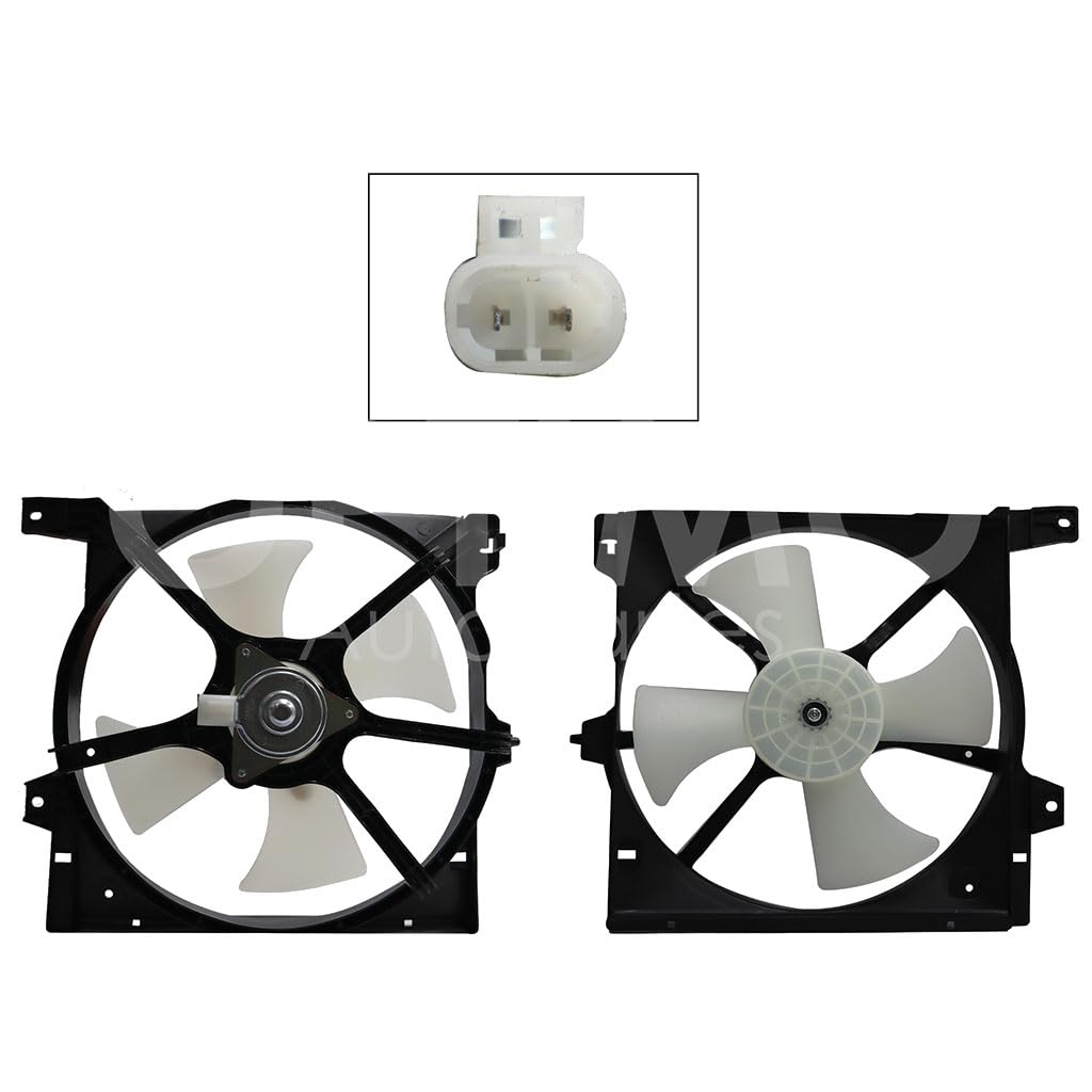 NISSAN TS-III 1.6L 1992 1993 1994 1995 1996 1997 1998 1999 2000 2001 2002 2003 2004 2005 2006 2007 2008 2009 2010 2011 2012 2013 2014 2015 2016 2017 MOTOVENTILADOR COMPLETO S/AIRE C/TOLVA 2PINES S/RES (SENTRA B-14 LUCINO 96-00/TSUBAME 92-04)