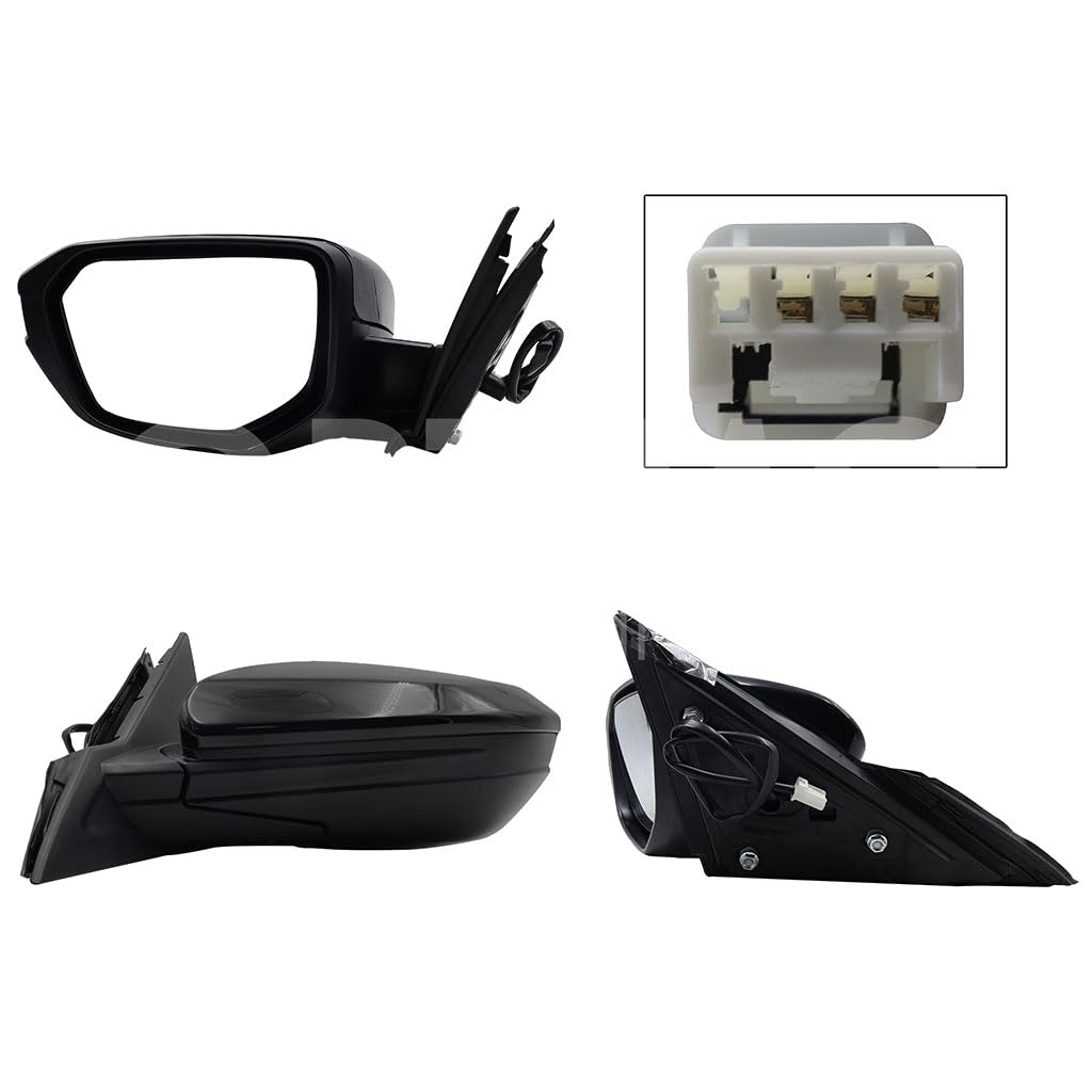 HONDA CIVIC COUPE/SEDAN 2016 2017 2018 2019 2020 2021 ESPEJO IZQ ELECT NEGRO P/PINTAR (3PINES) 2-4PTAS