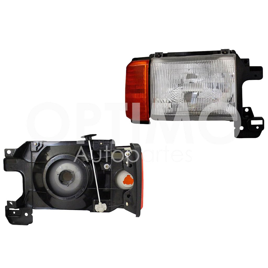 1987 - 1991  FORD F-150 FARO DER C/CUARTO AMBAR C/FILO NEGRO C/BASE (F-250)