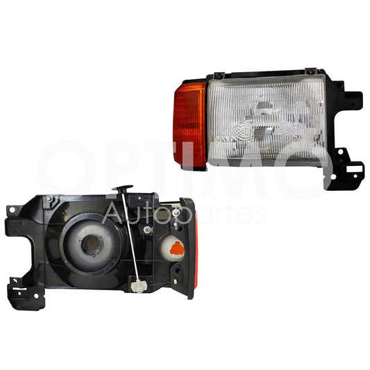1987 - 1991  FORD F-150 FARO DER C/CUARTO AMBAR C/FILO NEGRO C/BASE (F-250)