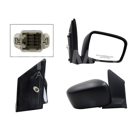 HONDA ODYSSEY 2005 2006 2007 2008 2009 2010 ESPEJO DER ELECT NEGRO P/PINTAR (3PINES)