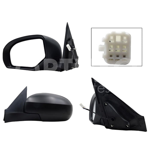 SUZUKI SWIFT 2012 2013 2014 2015 2016 2017 ESPEJO IZQ ELECT NEGRO P/PINTAR (3PINES)