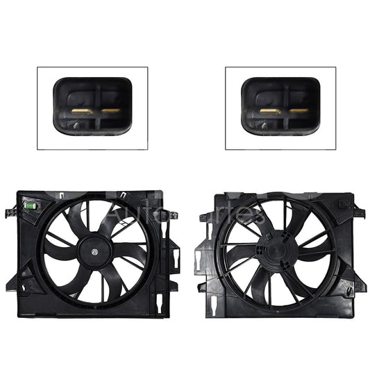 Moto Ventilador Compatible con GRAND CARAVAN 3.3L/3.6L 2008 2009 2010 2011 2012 2013 2014 2015 2016 2017 2018 2019 C/AIRE > Con Tolva > Con Resistencia 2PIN (3.8L/4.0L) T&COUNTRY/VOYAGER