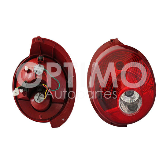 2006 - 2015  CHEVROLET MATIZ G2 CALAVERA DER C/ARNES (ROJO/BLANCO)