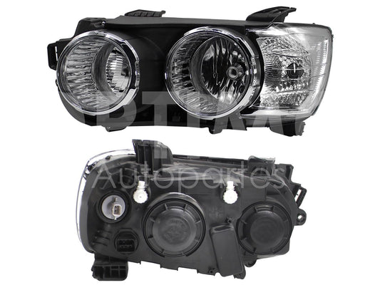 Faro Izquierdo Compatible con SONIC 2012 2013 2014 2015 2016 F/CROMADO S/MICA C/ARILLO CROMO 5PIN (VERSION LTZ)