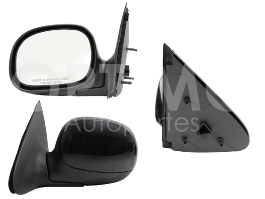 FORD F-150 1997 1998 1999 2000 2001 2002 2003 2004 2005 2006 2007 2008 ESPEJO IZQ MANUAL NEGRO P/PINTAR (LOBO 97-03/F-250 97-09)