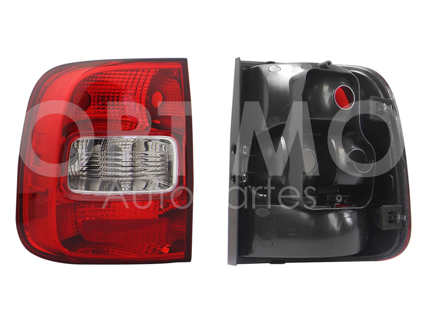 2010 - 2016  VOLKSWAGEN SAVEIRO CALAVERA IZQ S/ARNES CLARA (ROJO/BLANCO)