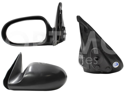 NISSAN SENTRA B-15 2001 2002 2003 2004 2005 2006 ESPEJO IZQ MANUAL NEGRO P/PINTAR S/CONTROL