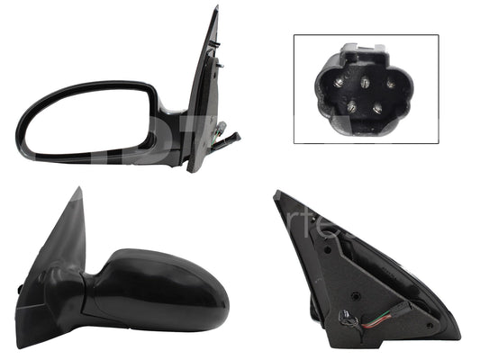 FORD FOCUS 2000 2001 2002 2003 2004 2005 2006 ESPEJO IZQ ELECT NEGRO P/PINTAR (5PINES)