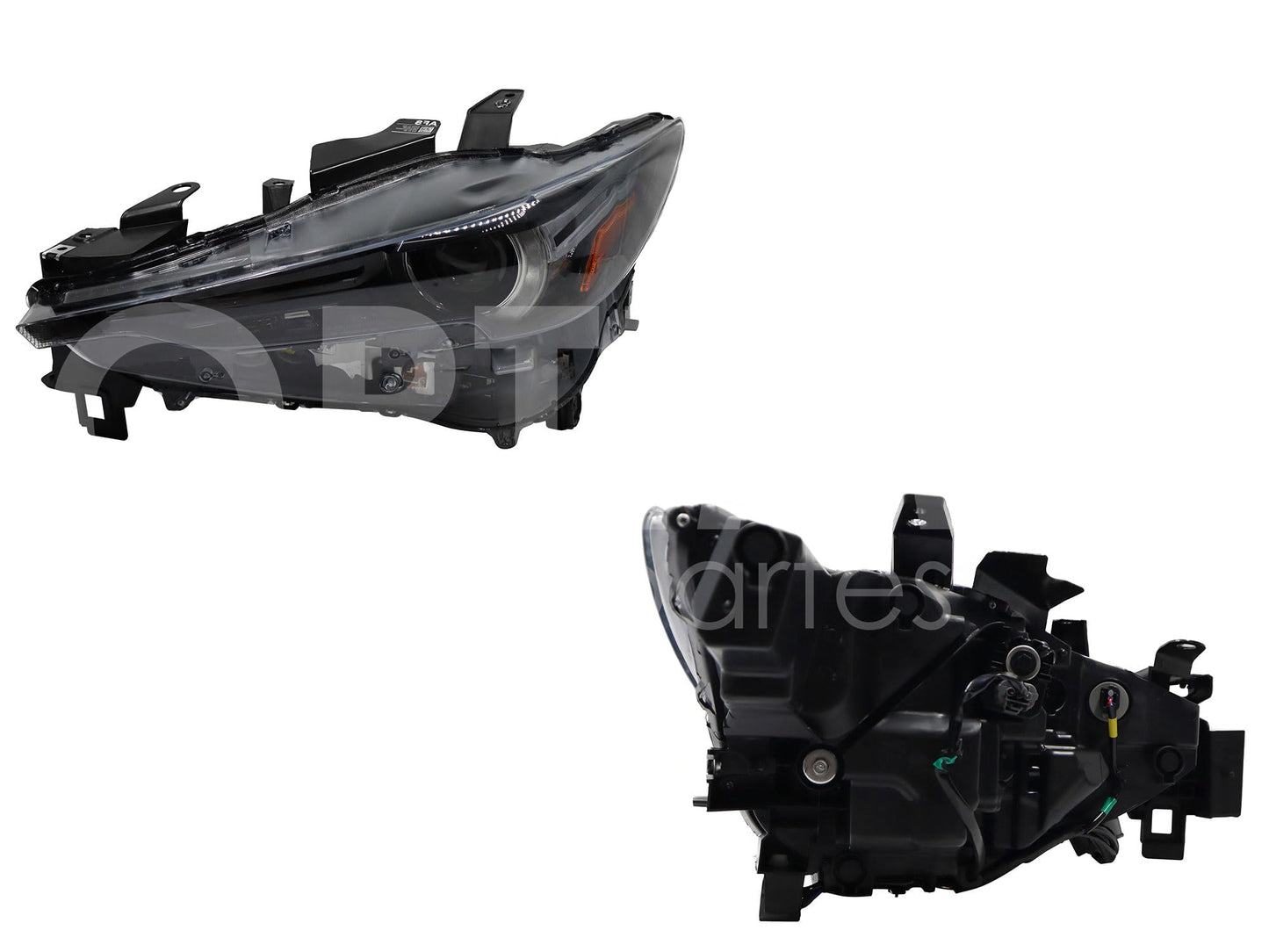 2018 - 2021  MAZDA CX-5 FARO IZQ F/NEGRO C/LED C/LUPA C/MICA AMBAR LUCES ADAPTATIVAS