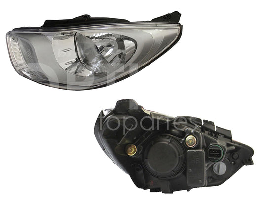 Faro Izquierdo Compatible con I-10 2011 2012 2013 2014 F/CROMADO