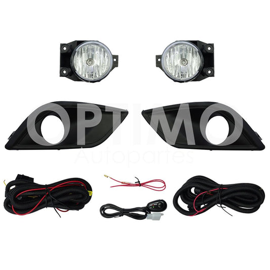 CHEVROLET AVEO 2018 2019 2020 2021 2022 2023 KIT FARO AUX C/CABLES C/REJILLAS NEGRAS FILO NEGRO C/FOCOS