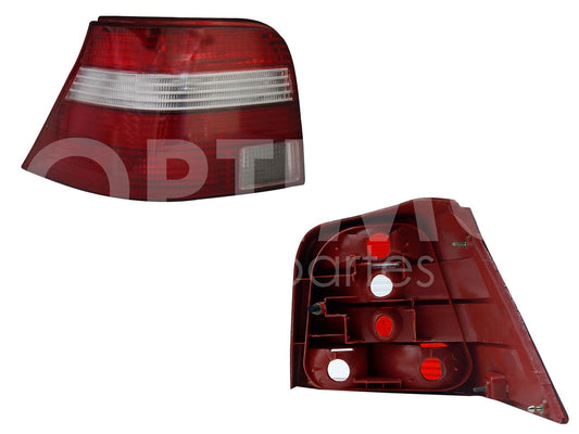 2005 - 2007  VOLKSWAGEN GOLF A4 CALAVERA IZQ S/ARNES CLARA (ROJO/BLANCO/BLANCO)