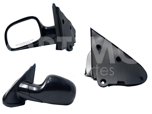 CHRYSLER / DODGE CARAVAN 2001 2002 2003 2004 2005 2006 2007 ESPEJO IZQ MANUAL NEGRO LISO (VOYAGER/TOWN & COUNTRY)
