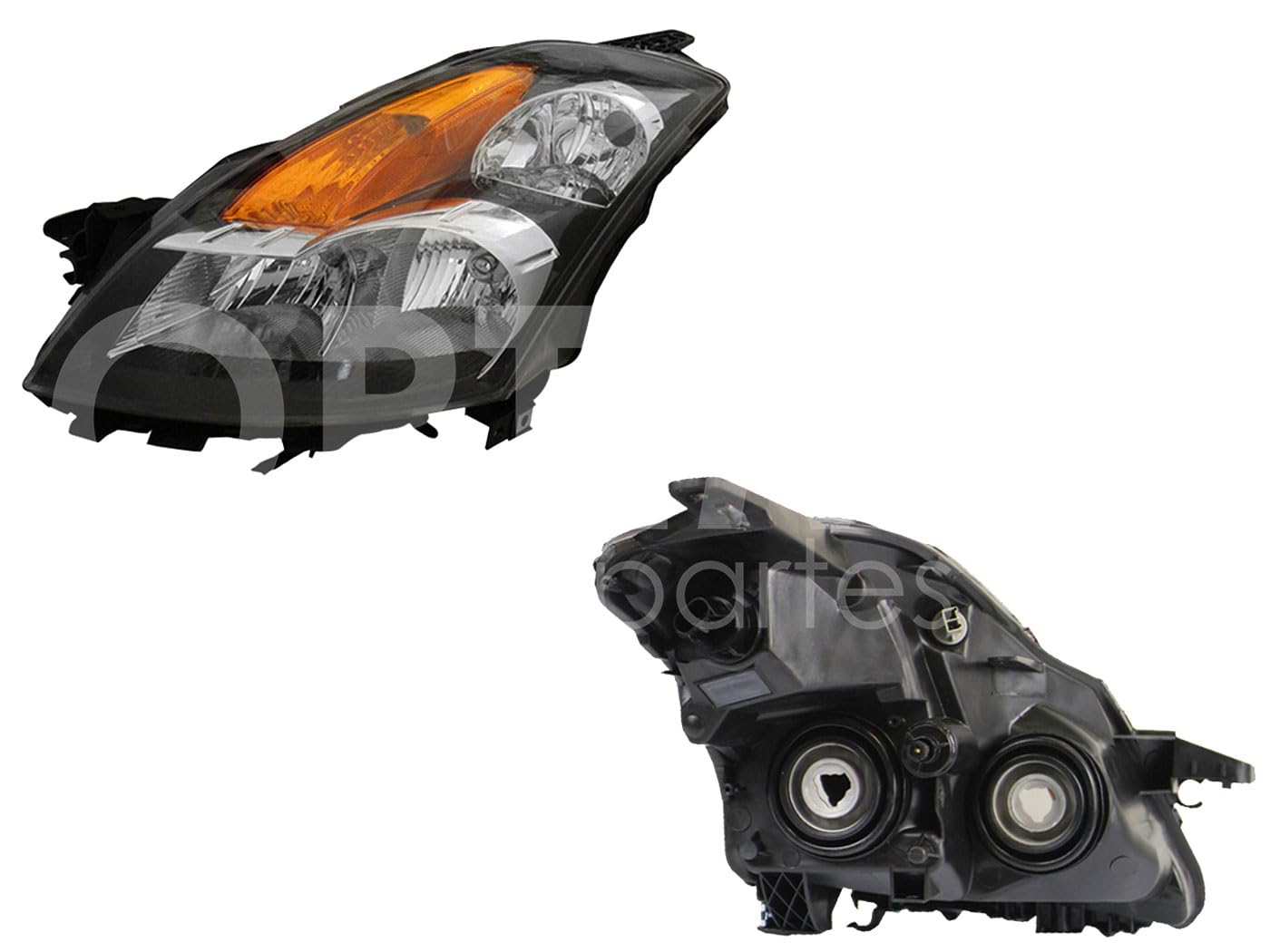 Faro Izquierdo Compatible con ALTIMA SEDAN 2007 2008 2009 F/NEGRO C/CUARTO DIRECCION AMBAR