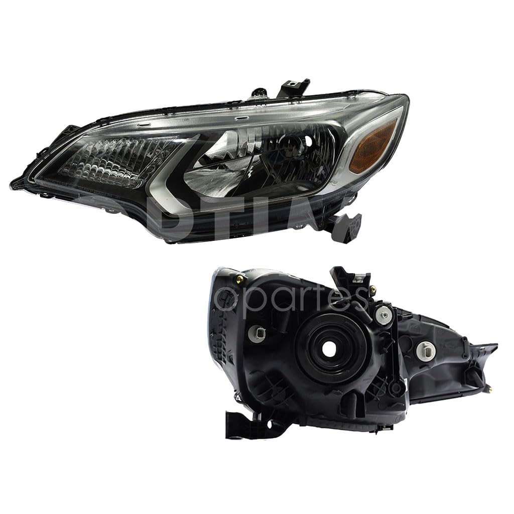 Faro Izquierdo Compatible con FIT 2015 2016 2017 F/NEGRO C/MICA AMBAR