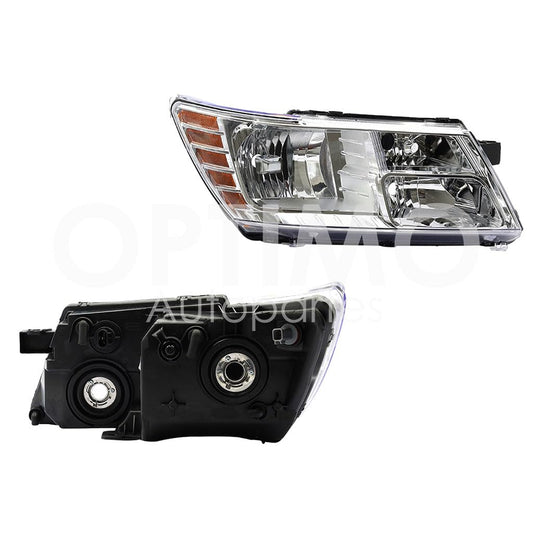 Faro Derecho Compatible con JOURNEY 2009 2010 2011 2012 2013 2014 2015 2016 2017 2018 2019 2020 F/CROMADO C/MICA AMBAR