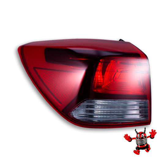 Calavera Izquierda Exterior Compatible con Rio H-Back 5 Puertas 2018 2019 202 2021 2022 2023 | Rojo Blanco | Sin Arnes (FCNA0122)
