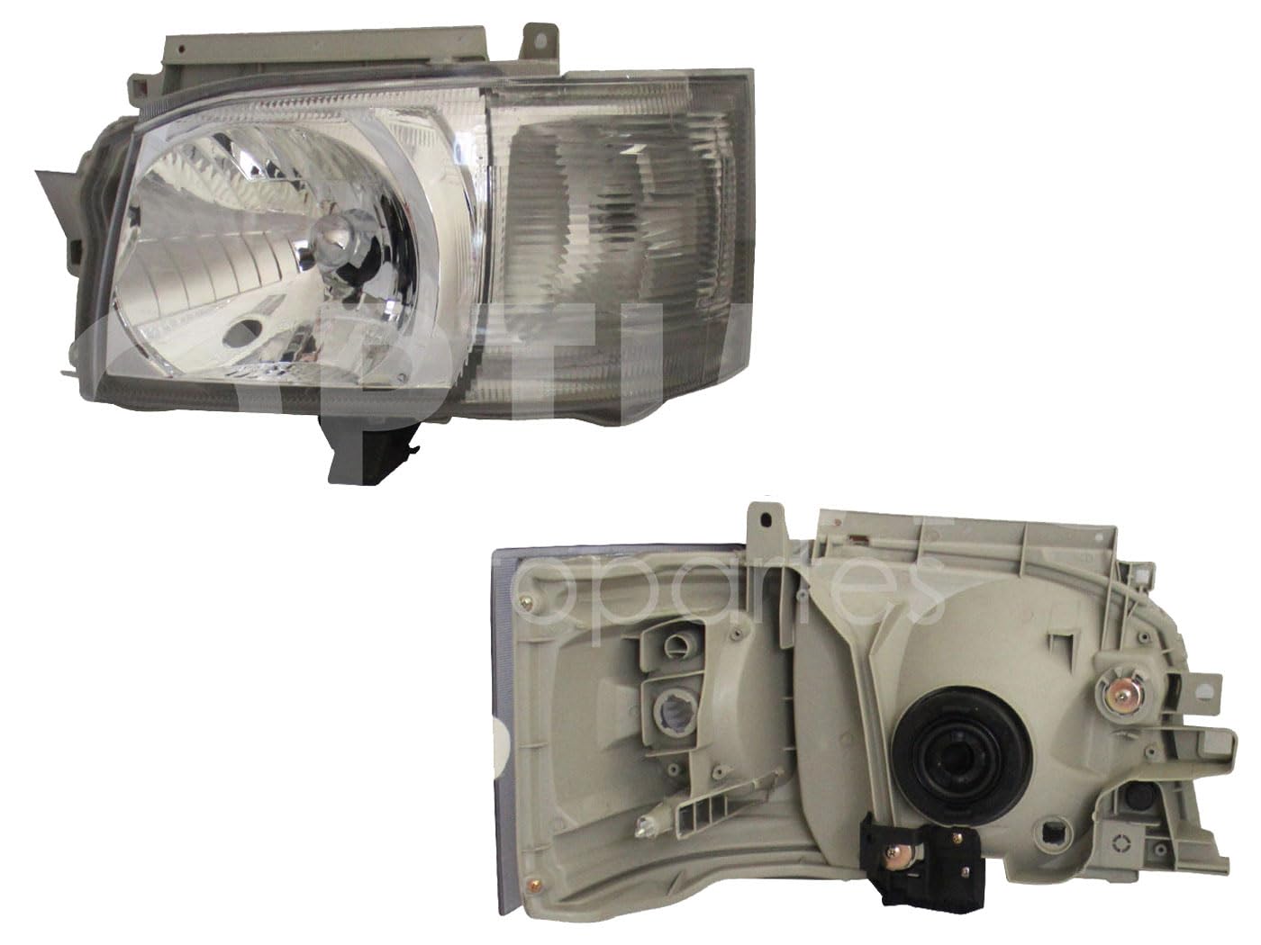 Faro Izquierdo Compatible con HIACE 2005 2006 2007 2008 2009 2010 F/CROMADO C/CUARTO RAYADO