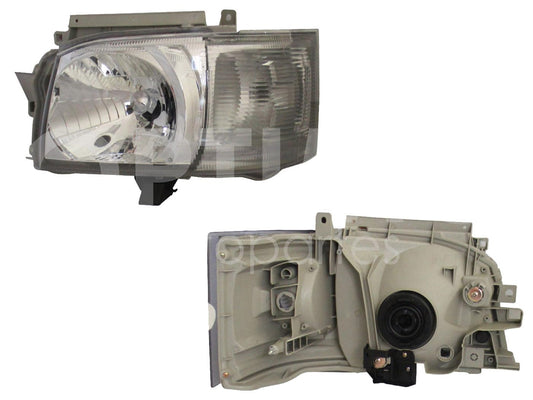 Faro Izquierdo Compatible con HIACE 2005 2006 2007 2008 2009 2010 F/CROMADO C/CUARTO RAYADO