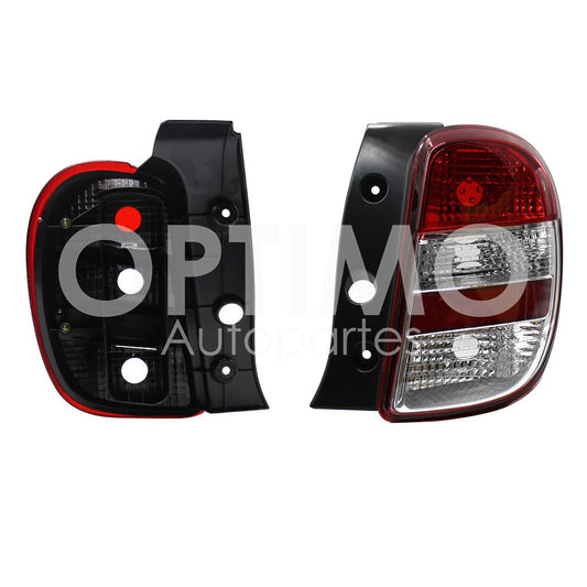Calavera Derecha Compatible con MARCH 2011 2012 2013 S/ARNES CLARA (CARGO 14-20) (ROJO/BLANCO/BLANCO)
