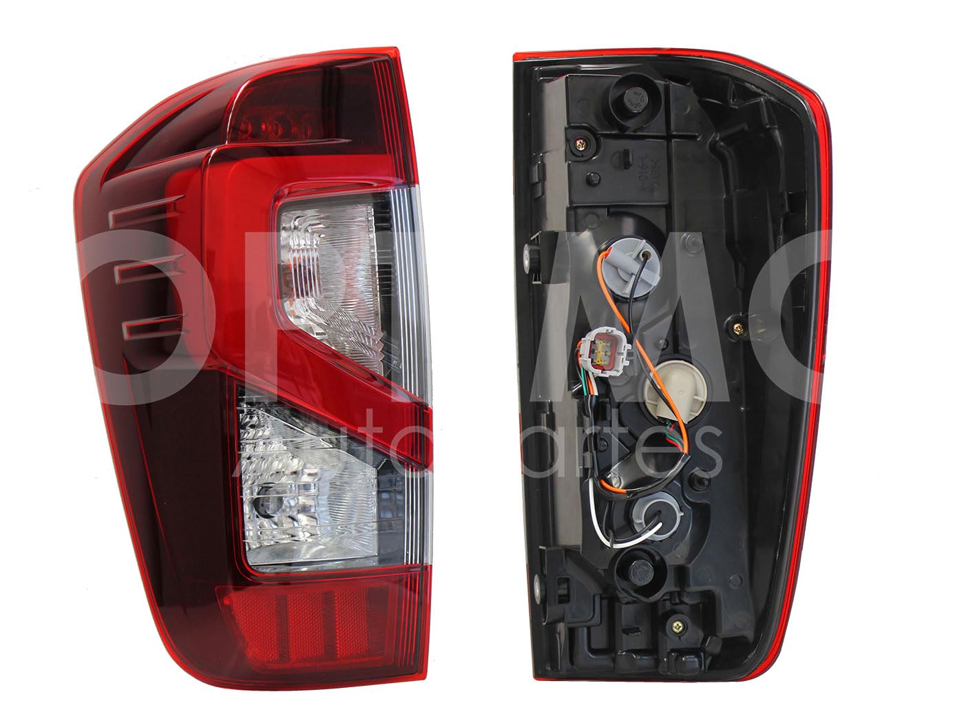 Calavera Izquierda Compatible con NP300 FRONTIER 2021 2022 2023 2024 C/ARNES C/LED C/DRL (PLATINUM/PRO-4X) 4WD (ROJO/BLANCO/BLANCO)