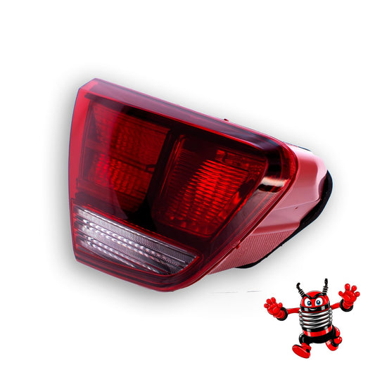 Calavera Izquierdo Interior Compatible con Rio SEDAN 4 Puertas 2018 2019 202 2021 2022 2023 | Rojo Blanco | Con Arnes |