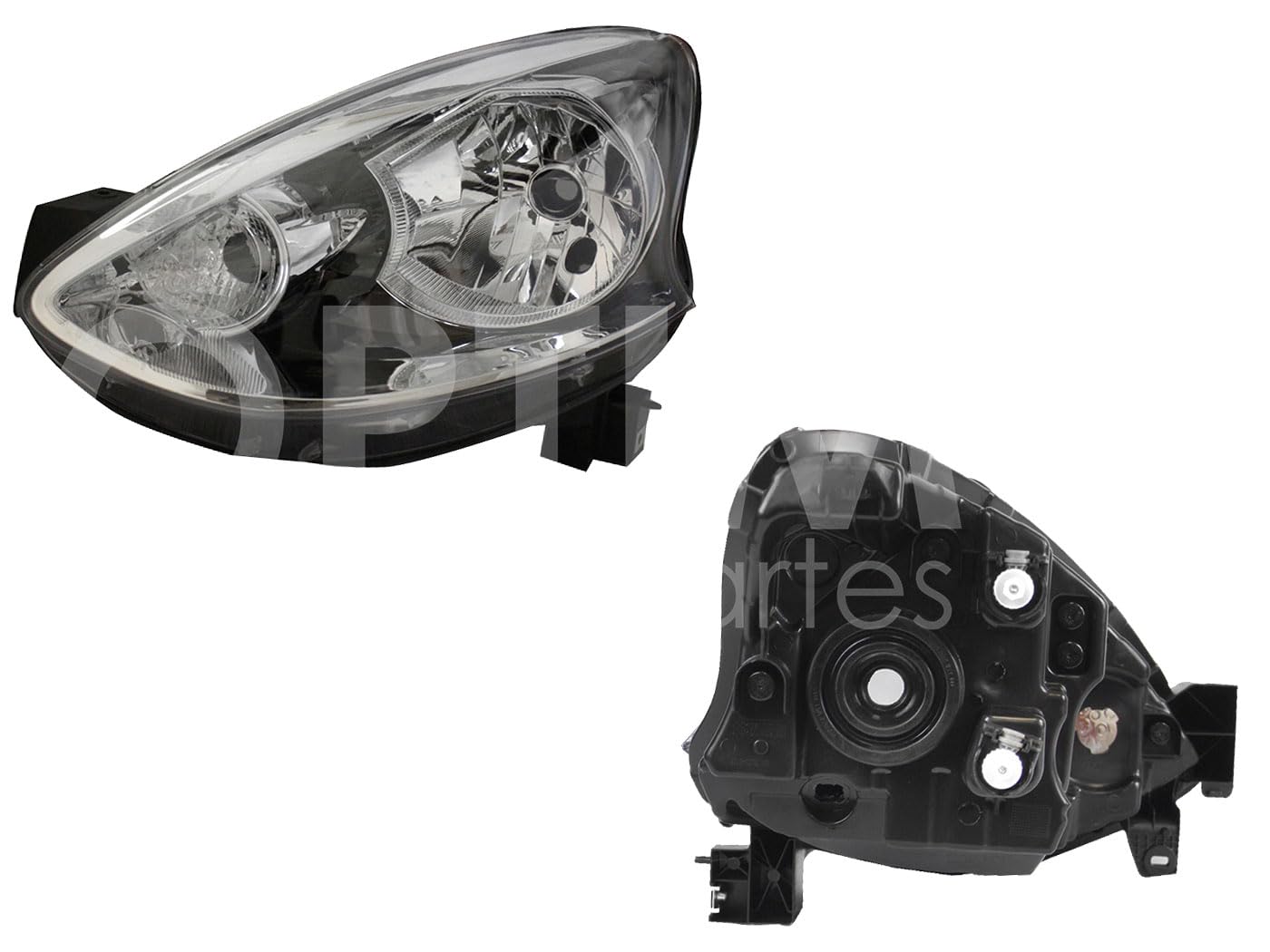 2014 - 2020  NISSAN MARCH FARO IZQ F/CROMADO S/MOTOR