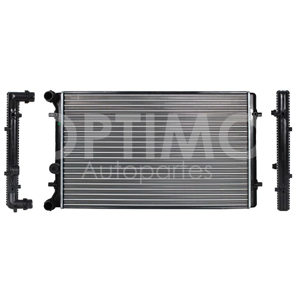 VOLKSWAGEN JETTA/GOLF A4 1.8L/2.0L/2.8L GAS 1999 2000 2001 2002 2003 2004 2005 2006 2007 RADIADOR AGUA C/S AIRE STD 660*420*22MM (JT CLASICO 08-15/LEON 00-12/TOLEDO 00-06) T/MECANICO