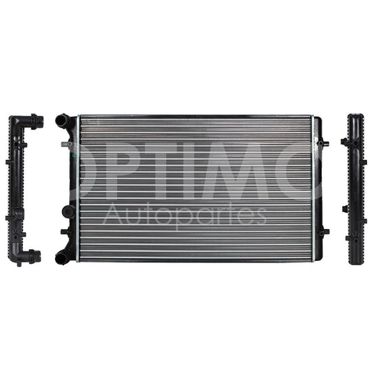 VOLKSWAGEN JETTA/GOLF A4 1.8L/2.0L/2.8L GAS 1999 2000 2001 2002 2003 2004 2005 2006 2007 RADIADOR AGUA C/S AIRE STD 660*420*22MM (JT CLASICO 08-15/LEON 00-12/TOLEDO 00-06) T/MECANICO