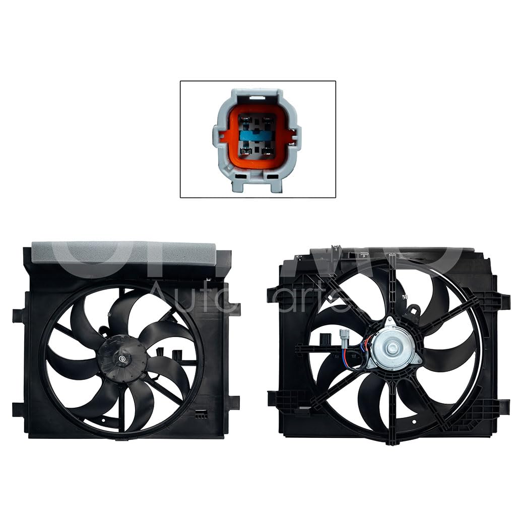 Moto Ventilador Compatible con SENTRA B17 1.8L 2013 2014 2015 2016 2017 2018 2019 2020 C/S AIRE > Con Tolva > Sin Resistencia 4PIN