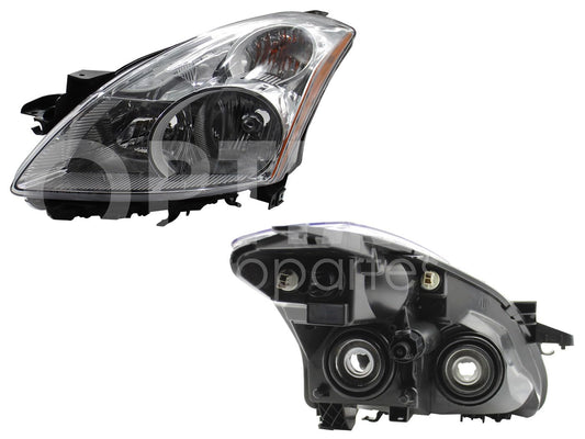 Faro Izquierdo Compatible con ALTIMA SEDAN 2010 2011 2012 F/CROMADO C/CUARTO AMBAR HALOGENO