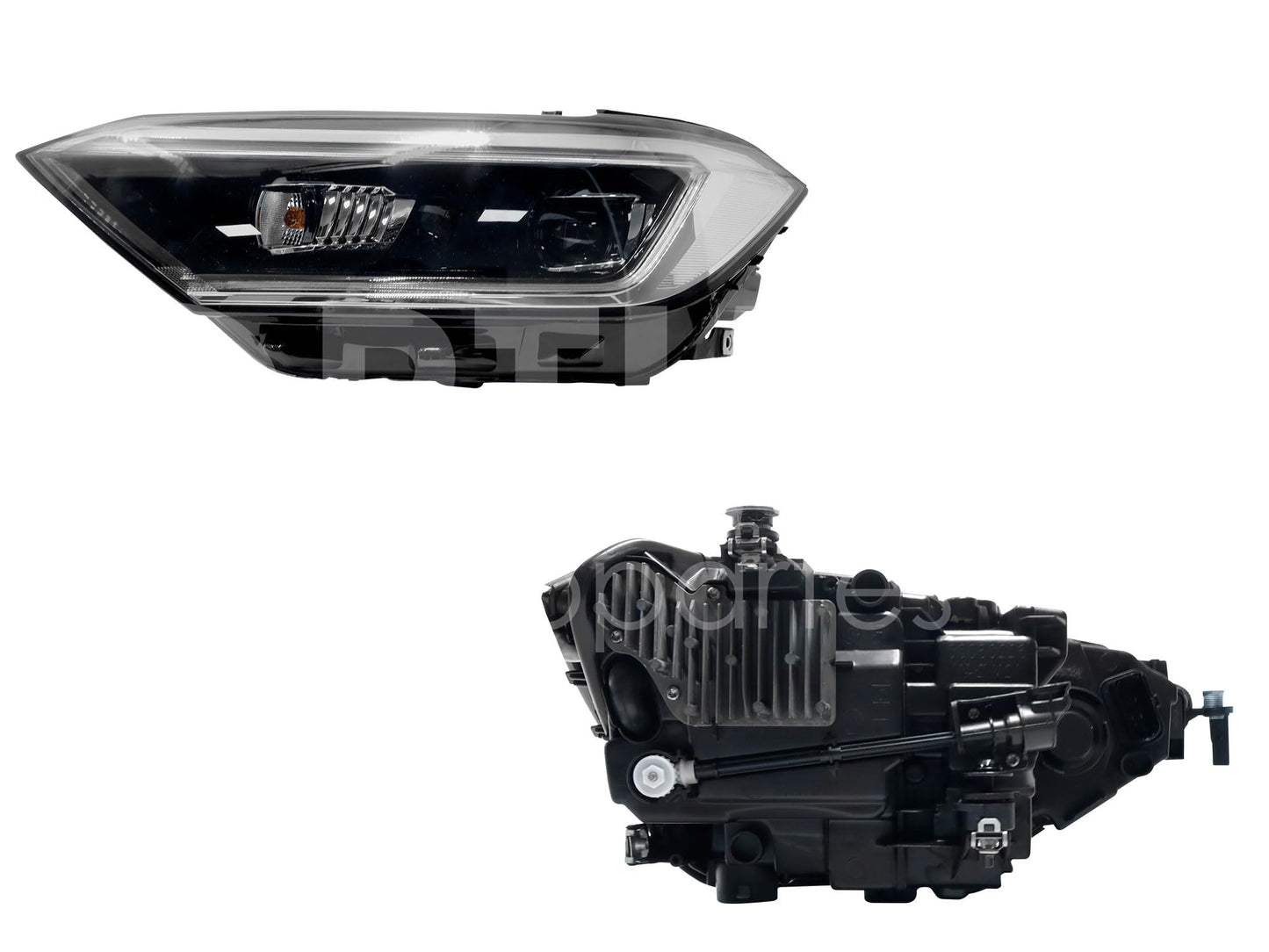 VOLKSWAGEN JETTA A7 2019 2020 2021 2022 2023 2024 FARO IZQ F/NEGRO C/LED C/LUPA C/MICA BLANCA (VERSION HIGHLINE-GLI)