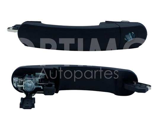VOLKSWAGEN POINTER 3-5PTAS 2000 2001 2002 2003 2004 2005 2006 2007 2008 2009 MANIJA EXT DEL IZQ NEGRA LISA C/HOYO P/CILINDRO (VAGONETA 00-05/PICK-UP 00-09)
