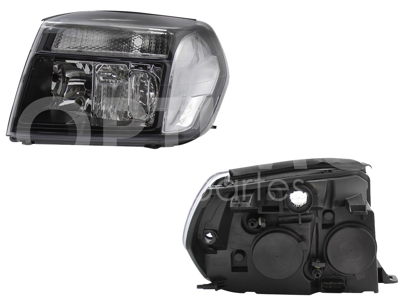 2010 - 2012  FORD RANGER FARO IZQ FONDO NEGRO