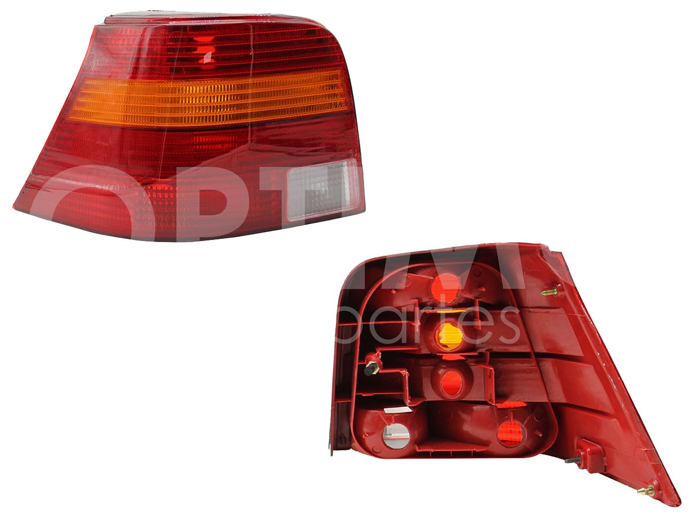 1999 - 2004  VOLKSWAGEN GOLF A4 CALAVERA IZQ S/ARNES CLARA (ROJO/AMBAR/BLANCO)
