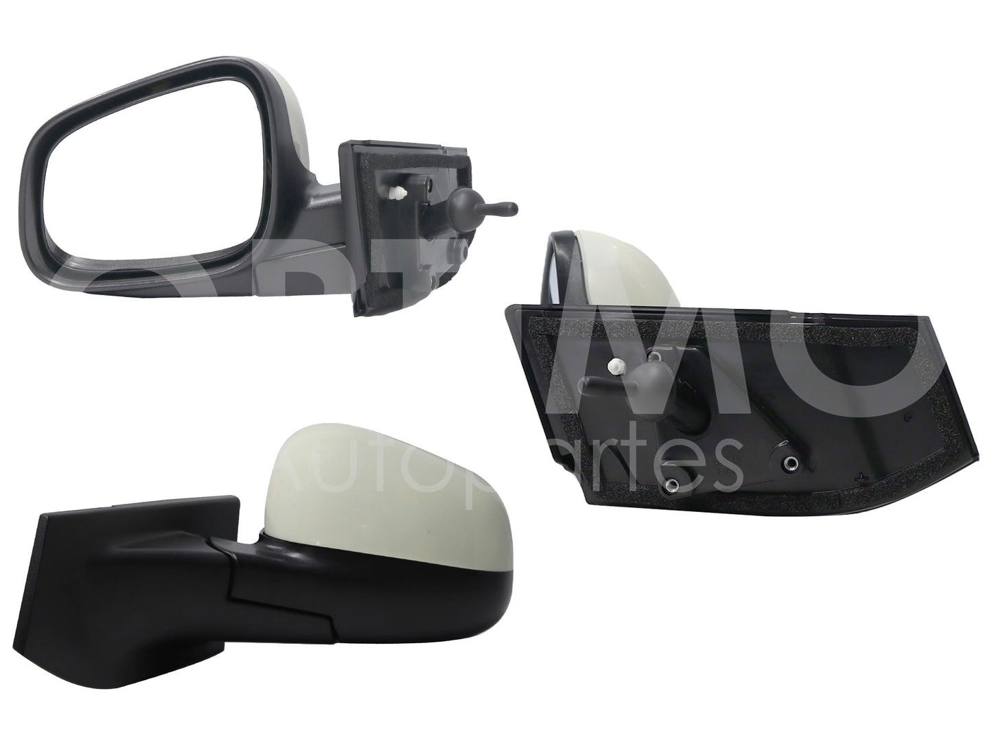CHEVROLET SPARK CLASSIC 2011 2012 2013 2014 2015 2016 2017 ESPEJO IZQ MANUAL NEGRO P/PINTAR C/CONTROL (BEAT 18-21 4-5PTAS)