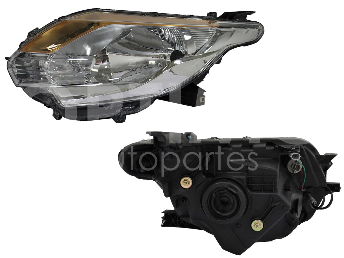 Faro Izquierdo Compatible con L200 2016 2017 2018 2019 F/CROMADO C/AMBAR