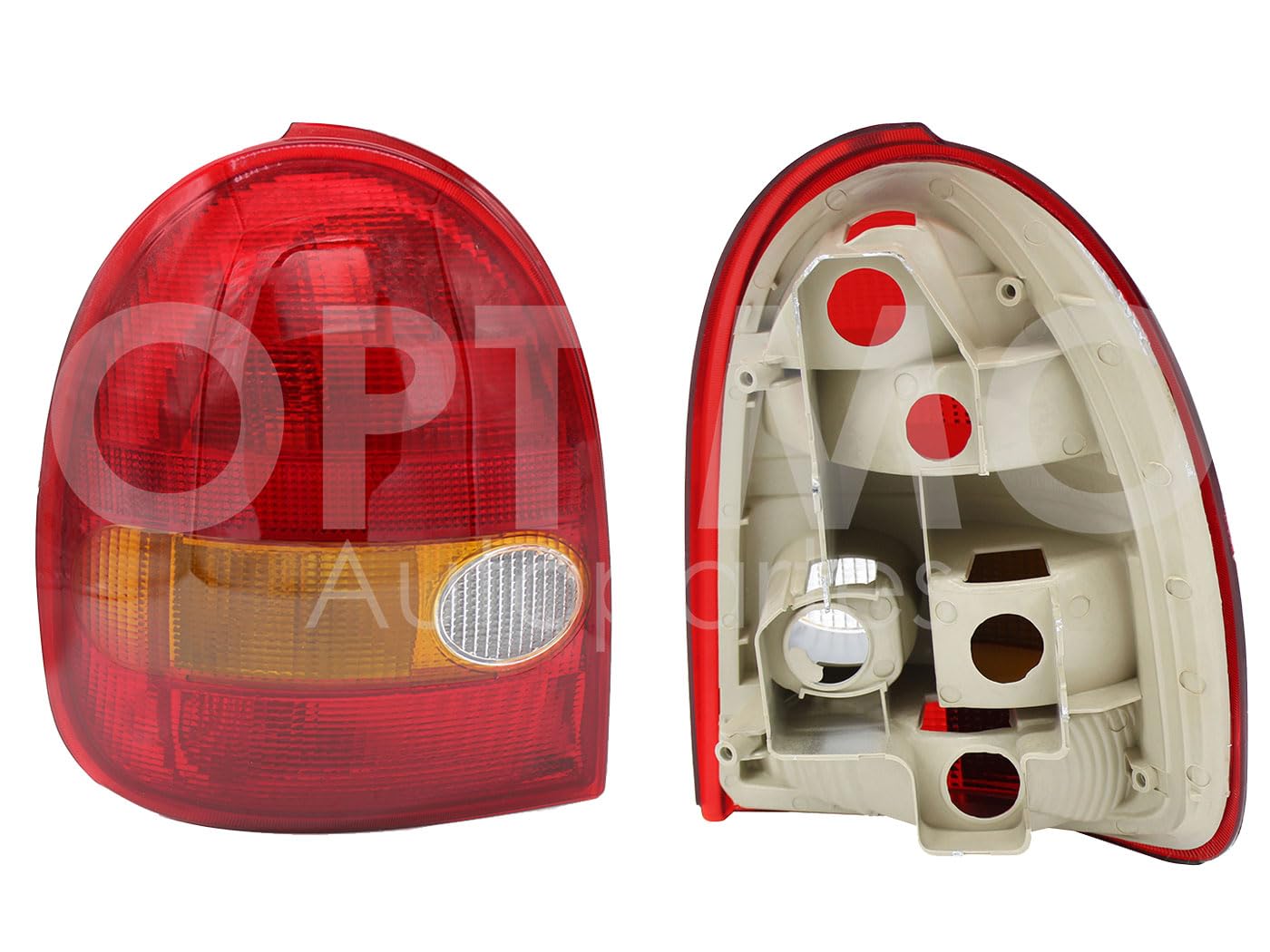 1994 - 2000  CHEVROLET CHEVY 3PTAS CALAVERA IZQ S/ARNES (POP/JOY) (ROJO/AMBAR/BLANCO)