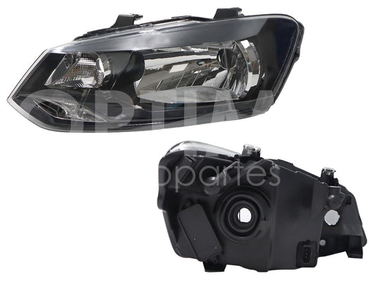 Faro Izquierdo Compatible con VENTO 2014 2015 F/NEGRO C/MOTOR (POLO 15-16)