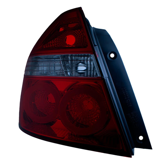 Calavera Izquierda compatible con Aveo 2012 2013 2014 2015 2016 2017 | Sin Arnes | Color Rojo y Blanco |