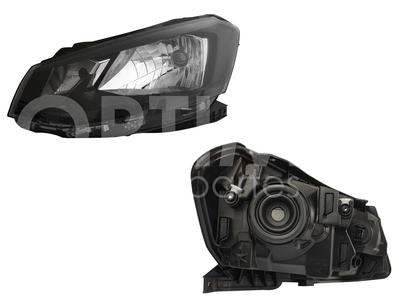 Faro Izquierdo Compatible con GOL 2017 2018 F/NEGRO C/FILO NEGRO (SEDAN/H-BACK)