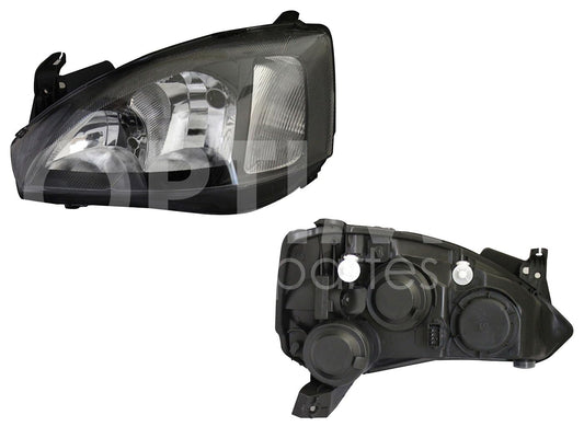 Faro Izquierdo Compatible con CORSA 2003 2004 2005 2006 2007 2008 F/NEGRO CUARTO RAYADO (TORNADO 04-11)