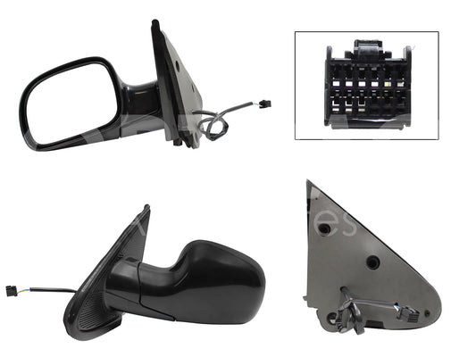 CHRYSLER / DODGE CARAVAN 2001 2002 2003 2004 2005 2006 2007 ESPEJO IZQ ELECT NEGRO LISO (3PINES) (VOYAGER/TOWN & COUNTRY)